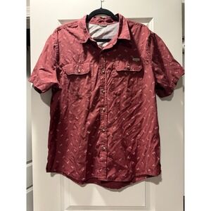Eddie Bauer Men's Polo Geometric Pattern Size XL